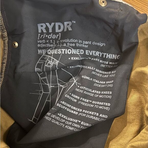 Kuhl Rydr vintage patina mens Black Denim Jeans pants size 38x32 - Picture 6 of 11